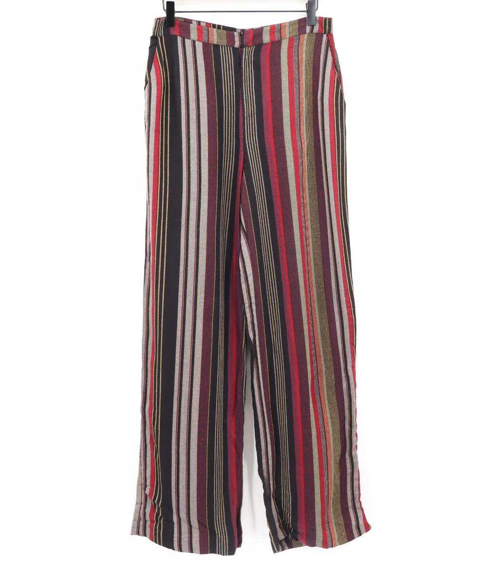 Romeo & Juliet Couture NWT Paperbag Trousers Pants Multicolor Stripe Sz M